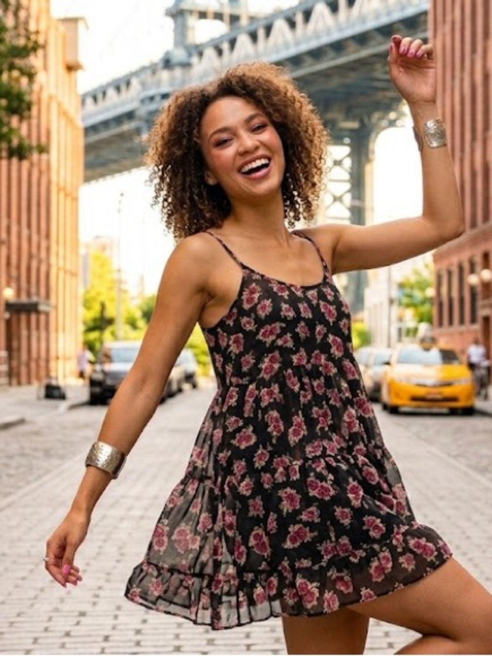 Brandy Melville Sheer Mini Baby Doll Dress